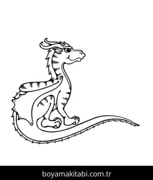 Ejderha boyama sayfası – yaratıcılık, eğlenceli etkinlik