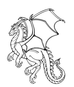 Ejderha boyama sayfası, Dragon coloring page, Ejderha Uçan, 