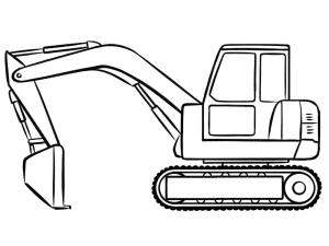 Ekskavatör boyama sayfası,  coloring page, Ekskavatör fikri yazdırılabilir, 