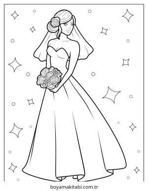 Elbise boyama sayfası – sanatsal çalışma, çocuklar için