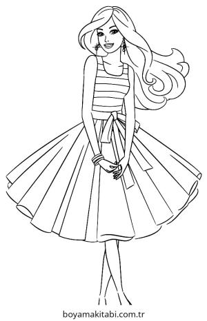 Elbise boyama sayfası – eğlenceli etkinlik, el becerilerini geliştirir