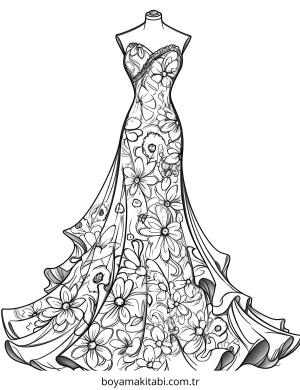 Elbise boyama sayfası – çocuklar için, çizgi film temalı