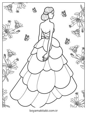 Elbise boyama sayfası – ücretsiz yazdır, boyama etkinliği