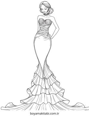 Elbise boyama sayfası – yaratıcılığı geliştirir, keyifli zaman