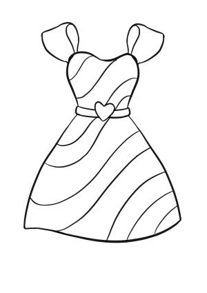 Elbise boyama sayfası,  coloring page, Kış Elbisesi, 