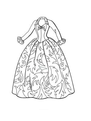 Elbise boyama sayfası,  coloring page, Moda Elbise, 