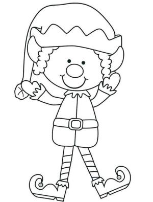 Elf boyama sayfası,  coloring page, Küçük Elf, 