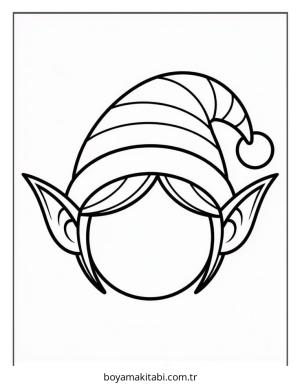Elf boyama sayfası – PDF indir, sevimli karakter