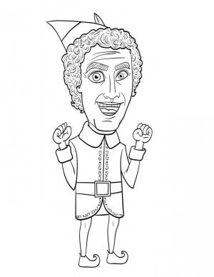 Elf boyama sayfası,  coloring page, Elf Dostu, 