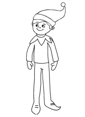 Elf boyama sayfası,  coloring page, Harika Elf, 