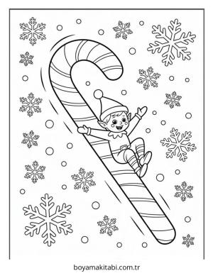 Elf boyama sayfası – el becerilerini geliştirir, boyama çalışması