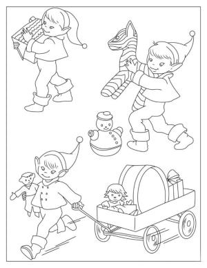 Elf boyama sayfası,  coloring page, Inanılmaz Elf, 