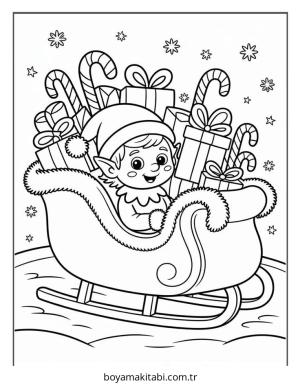 Elf boyama sayfası – ücretsiz yazdır, boyama etkinliği