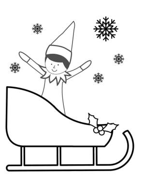 Elf boyama sayfası,  coloring page, Yazdırılabilir Elf, 