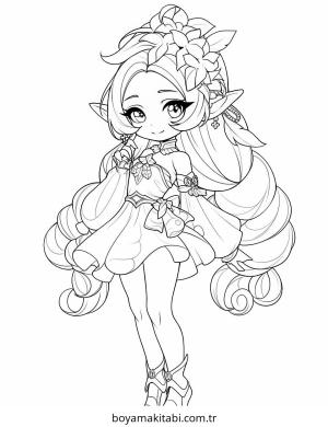 Elf boyama sayfası – yaratıcılığı geliştirir, keyifli zaman