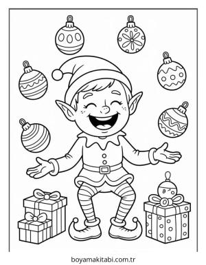 Elf boyama sayfası – yaratıcılığı geliştirir, keyifli zaman