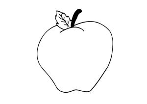 Elma boyama sayfası,  coloring page, Apple’ın Kullanımı Ücretsiz, 