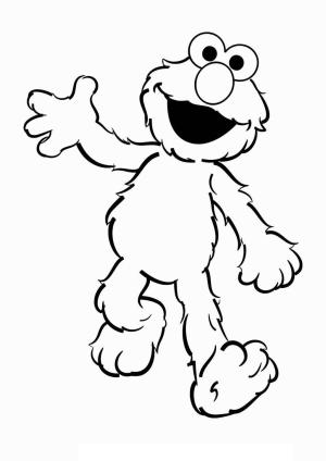 Elmo boyama sayfası,  coloring page, Elmo Yürüyüşü, 