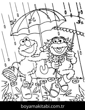 Elmo boyama sayfası – evde etkinlik, ücretsiz yazdır