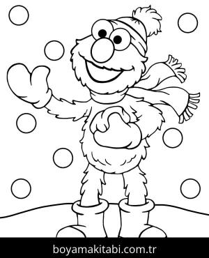 Elmo boyama sayfası – yaratıcılık, eğlenceli etkinlik