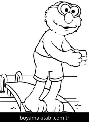 Elmo boyama sayfası – yaratıcılığı geliştirir, keyifli zaman