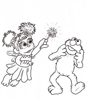 Elmo boyama sayfası,  coloring page, Elmo ve Peri, 