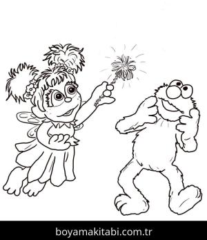Elmo boyama sayfası – evde etkinlik, ücretsiz yazdır