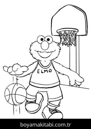 Elmo boyama sayfası – eğlenceli etkinlik, el becerilerini geliştirir