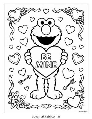 Elmo boyama sayfası – evde etkinlik, ücretsiz yazdır