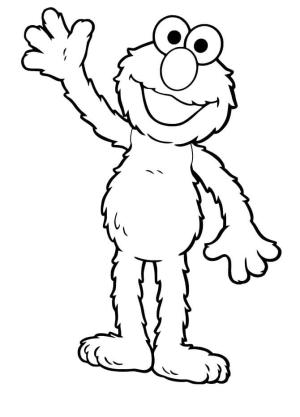 Elmo boyama sayfası,  coloring page, Elmo Merhaba Deyin, 