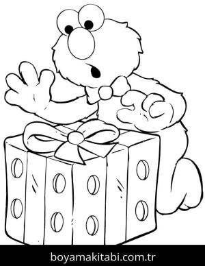 Elmo boyama sayfası – eğitici aktivite, yaratıcılık