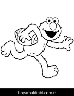 Elmo boyama sayfası – boyama etkinliği, çocuk aktivitesi