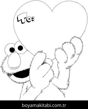 Elmo boyama sayfası – yaratıcılığı geliştirir, keyifli zaman