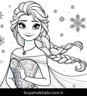 Elsa Ve Anna boyama sayfası,  coloring page, harika, doğal, detaylı
