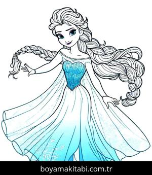 Elsa Ve Anna boyama sayfası,  coloring page, tatlı, popüler, şekilli