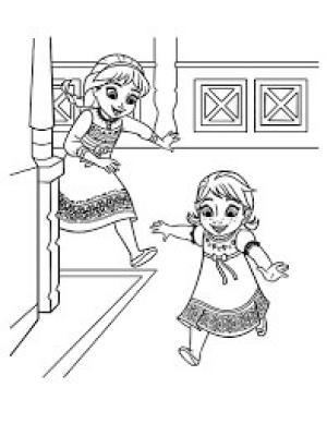 Elsa Ve Anna boyama sayfası,  coloring page, Elsa ve Anna Peşinde, 