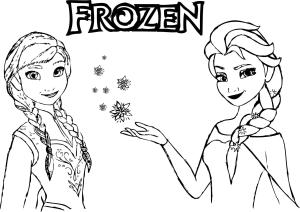 Elsa Ve Anna boyama sayfası,  coloring page, Havalı Elsa ve Anna, 