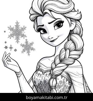 Elsa Ve Anna boyama sayfası,  coloring page, sevimli, basit, oyunlu