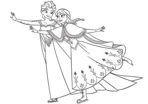 Elsa Ve Anna boyama sayfası,  coloring page, Elsa ve Anna 2, 