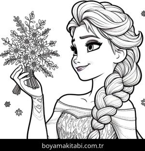 Elsa Ve Anna boyama sayfası,  coloring page, harika, eğlenceli, karakterli