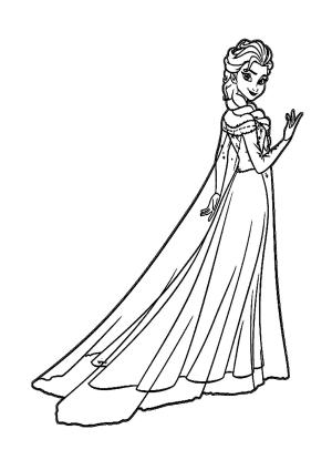 Elsa boyama sayfası, Elsa coloring page, , 