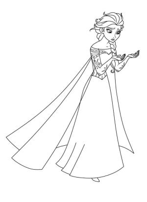 Elsa boyama sayfası, Elsa coloring page, Tatlı Elsa, 