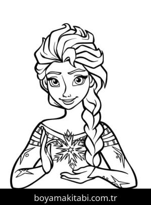 Elsa boyama sayfası – ücretsiz yazdır, boyama etkinliği