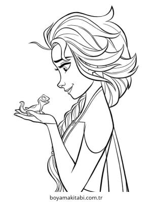 Elsa boyama sayfası – yaratıcılık, eğlenceli etkinlik