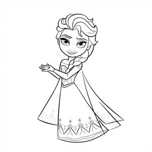 Elsa boyama sayfası, Elsa coloring page, Elsa’yı çiz, 