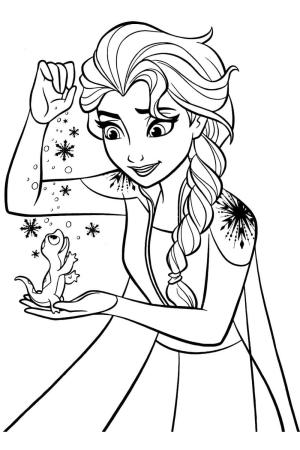 Elsa boyama sayfası, Elsa coloring page, Elsa ve Bruni, 