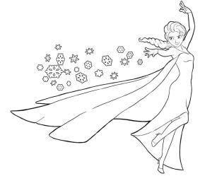 Elsa boyama sayfası, Elsa coloring page, Güçlü Elsa, 