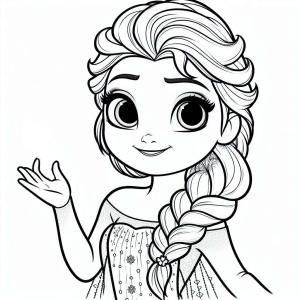 Elsa boyama sayfası, Elsa coloring page, Elsa’nın yüzünü çiz, 