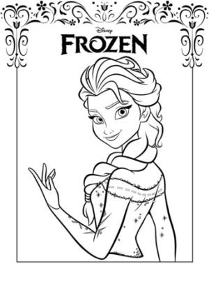 Elsa boyama sayfası, Elsa coloring page, Dondurulmuş Elsa, 