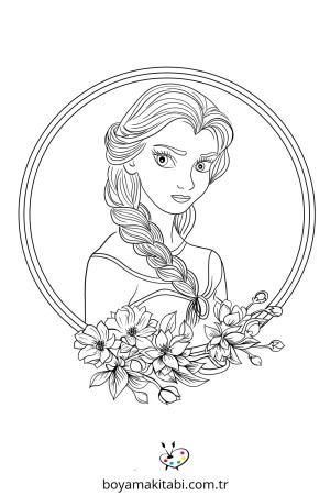 Elsa boyama sayfası – yaratıcılığı geliştirir, keyifli zaman